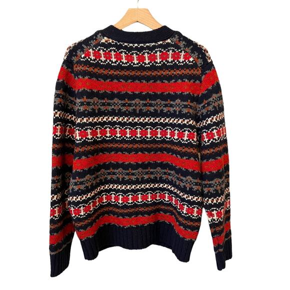 Alex Mill Fair Isle Wool Blend Cardigan Size Large - Picture 6 of 13